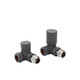 Kartell Design Twin Pack Corner Thermostatic Radiator Valve Anthracite Kartell Design Twin Pack Corner Thermostatic Radiator Valve Anthracite